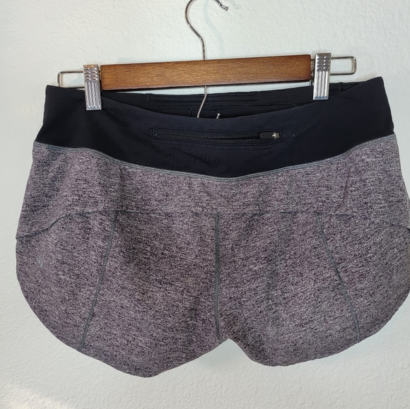 Lululemon Speed Up Short High-Rise *2.5"Heather Lux Multi Black, size 6 - Picture 5 of 6